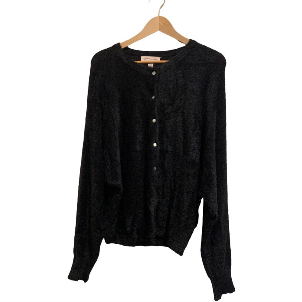 Philosophy fluffy cardigan Sz L